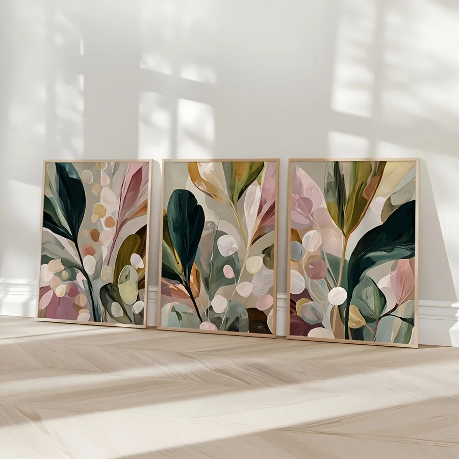 Büyük boy, 3 parçadan oluşan s - Abstract Canvas Set incelemesi ve fiyatı
