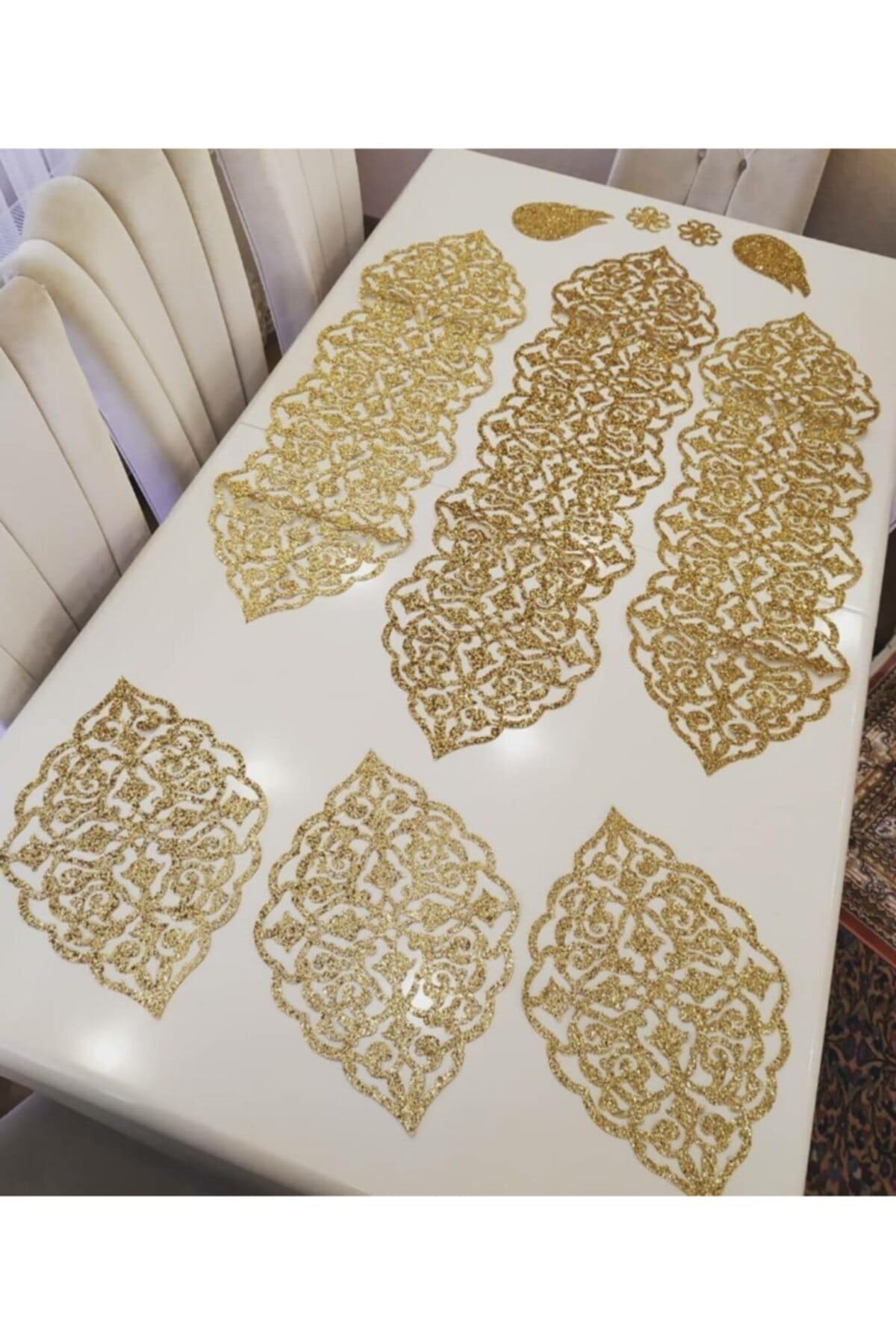 10 Parçalı Suni Deri Masa Örtü - Table Runner incelemesi ve fiyatı