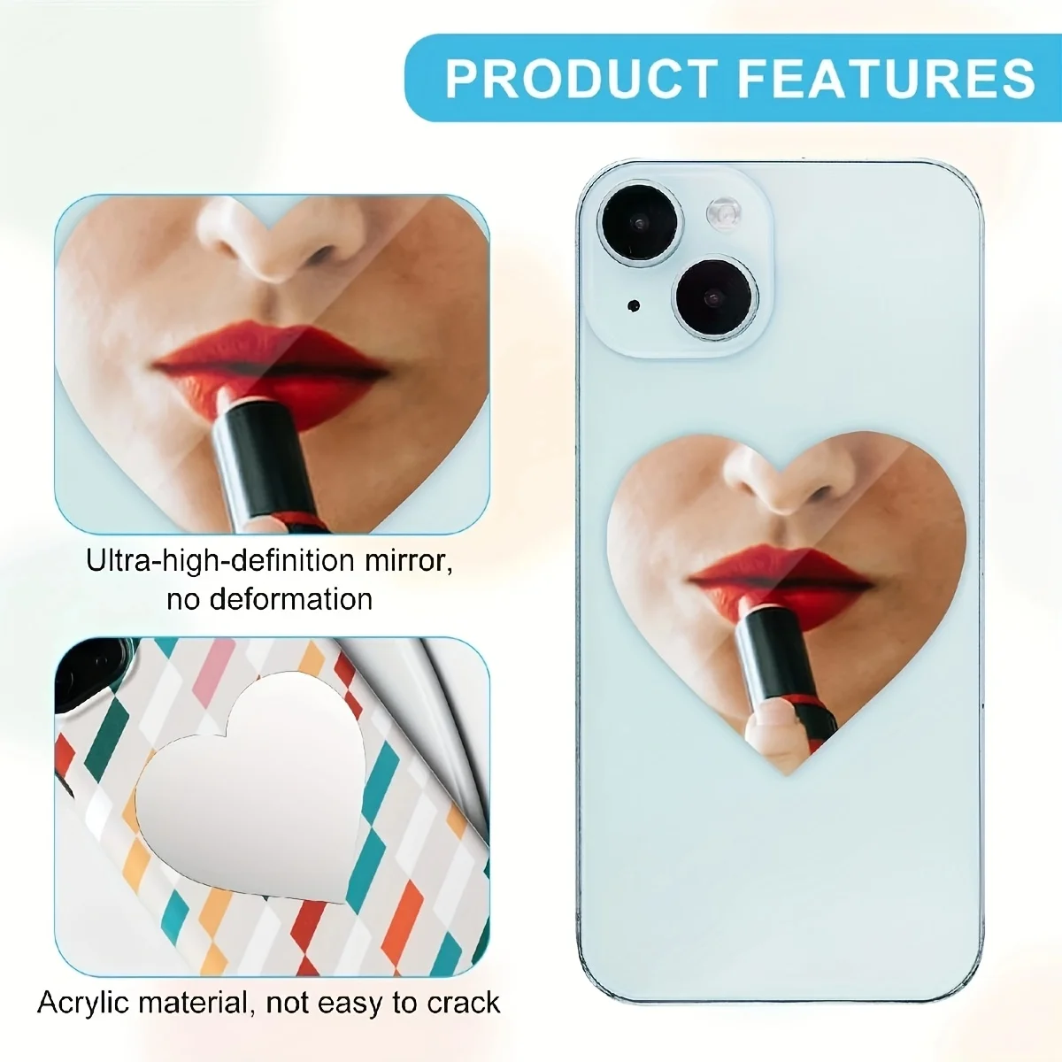 2 adet Telefon Ayna Stickerı,  - Decorative Mirror incelemesi ve fiyatı