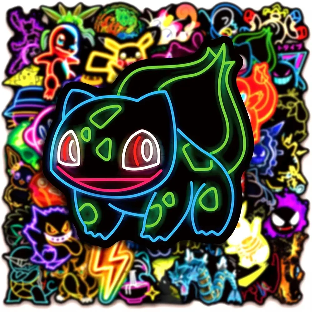 100 adet Neon Pokémon Sticker' - Wall Sticker incelemesi ve fiyatı