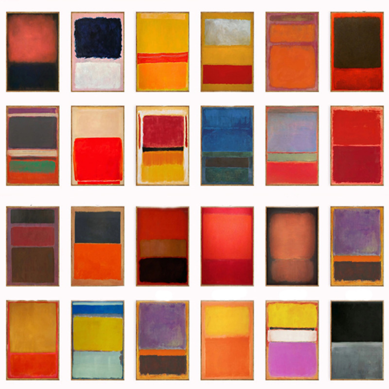 Duvar Dekoru, Mark Rothko Post - Abstract Canvas Set incelemesi ve fiyatı